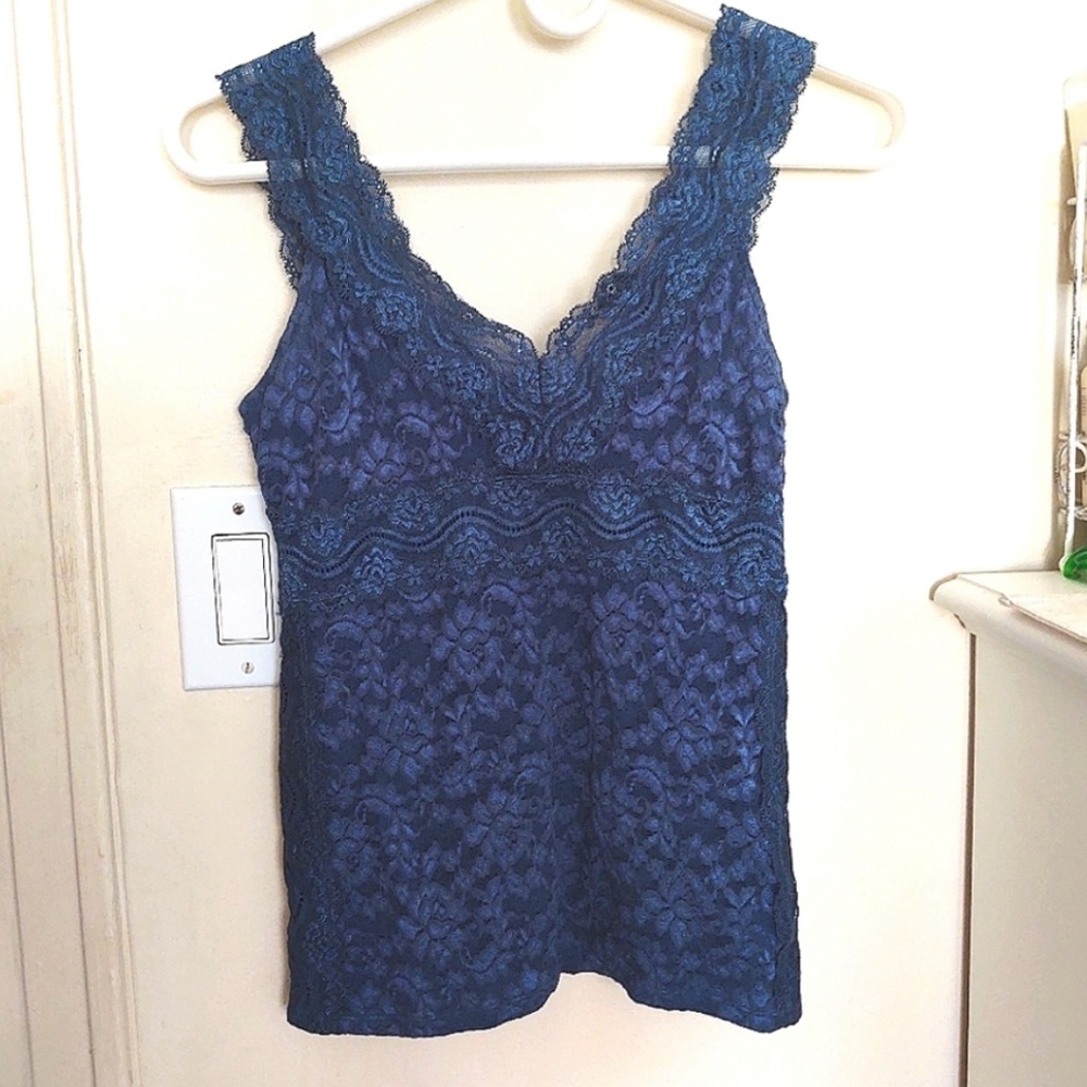 Victoria Secret Moda International Teal Lace Tank - Picture 4 of 4